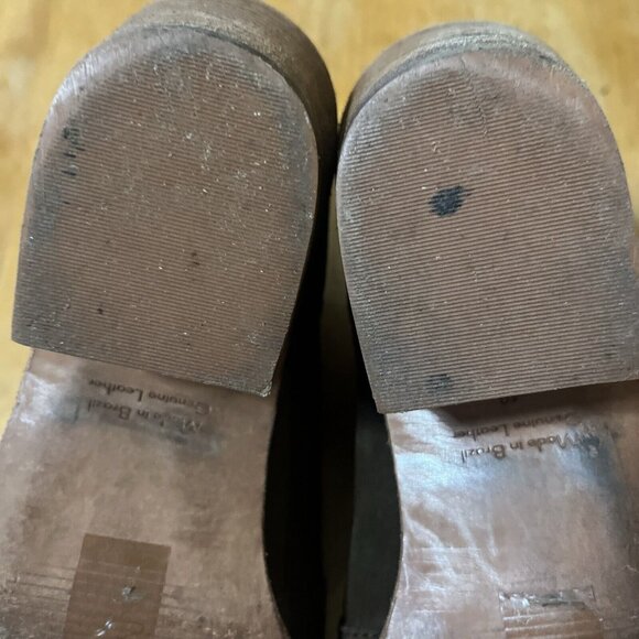 Madewell Janice Side Zip Booties Boots Size 10 Leather Brown F5076 2in Heel - Picture 10 of 14